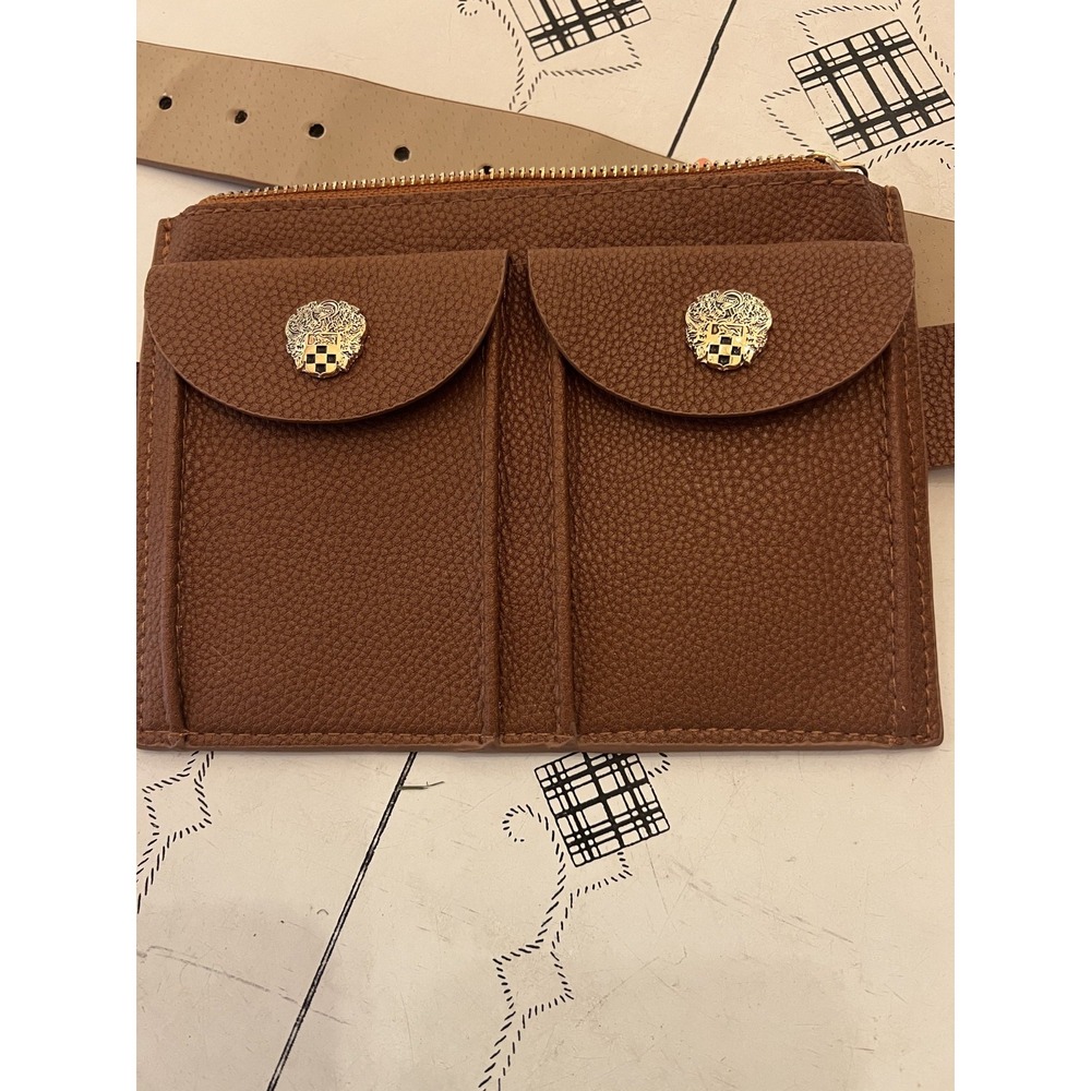 NWOT Vince Camuto Man Made Material Belt Bag Size Large Tan Faux Pebbled Leather